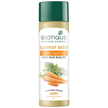 Biotique Advanced Ayurveda Carrot Seed Anti-Ageing After Bath Body Oil 120ml