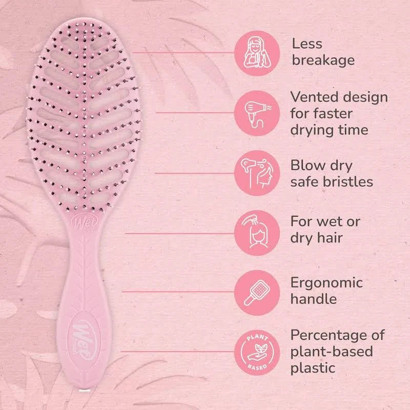 Wet Brush - Go Green Speed Dry Detangler Pink