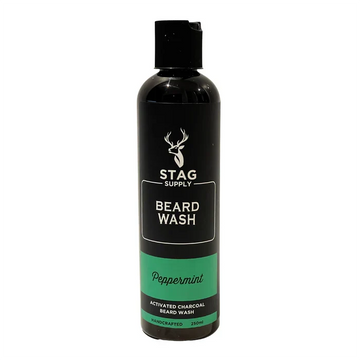 Stag Supply - Activated Charcoal Peppermint Beard Wash 250ml