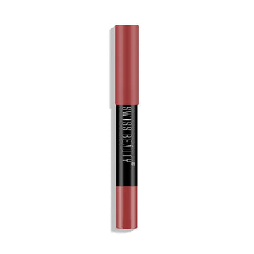 Swiss Beauty - Stay On Lip Crayon Matte Finish for 12hr Shade No. 20  Peach Love