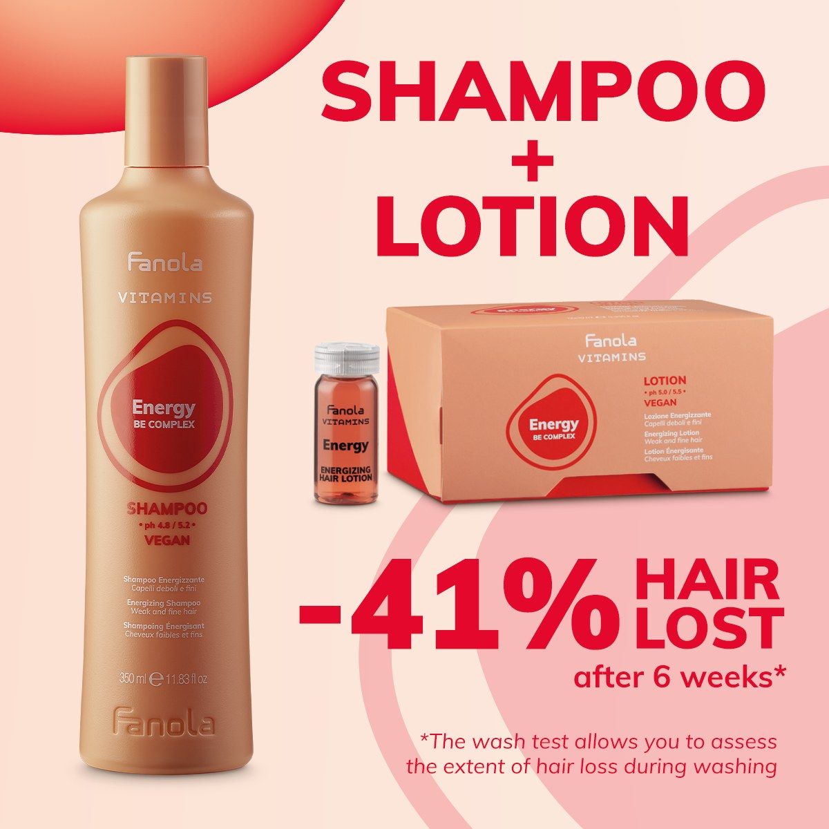 Fanola - Vitamins Energizing Shampoo 1000ml