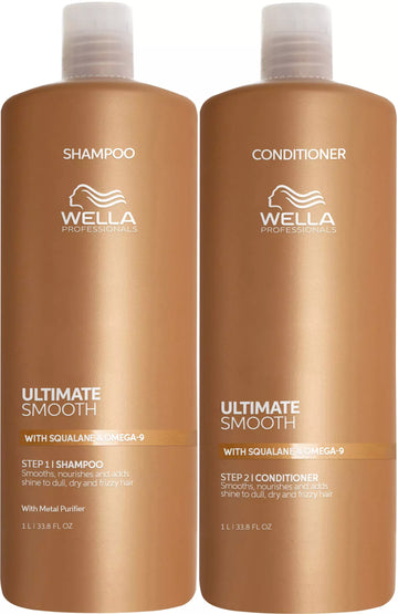 Wella Professionals - Ultimate Smooth Shampoo & Conditioner Duo 1000ml Bundle