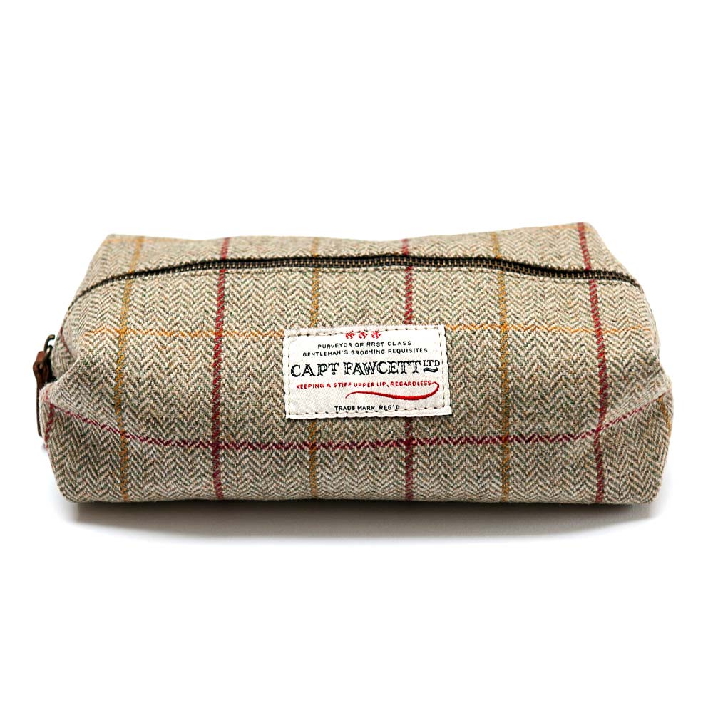 Captain Fawcett - Tweed Wash Bag