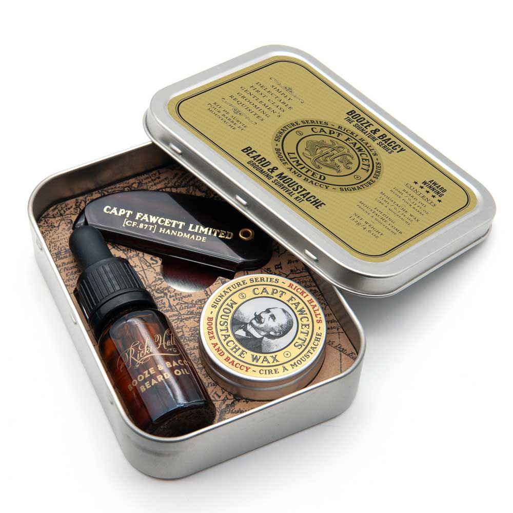 Captain Fawcett - Ricki Hall Booze & Baccy Grooming Survival Kit